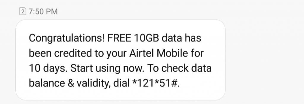 (Updated) AirTel Free Data by Missed Call Internet Code